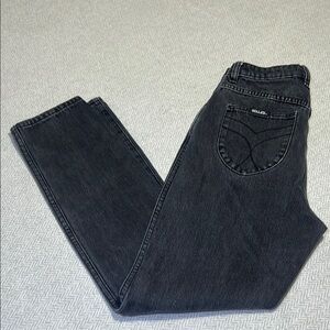 ROLLA'S High Rise Black Washed Jeans